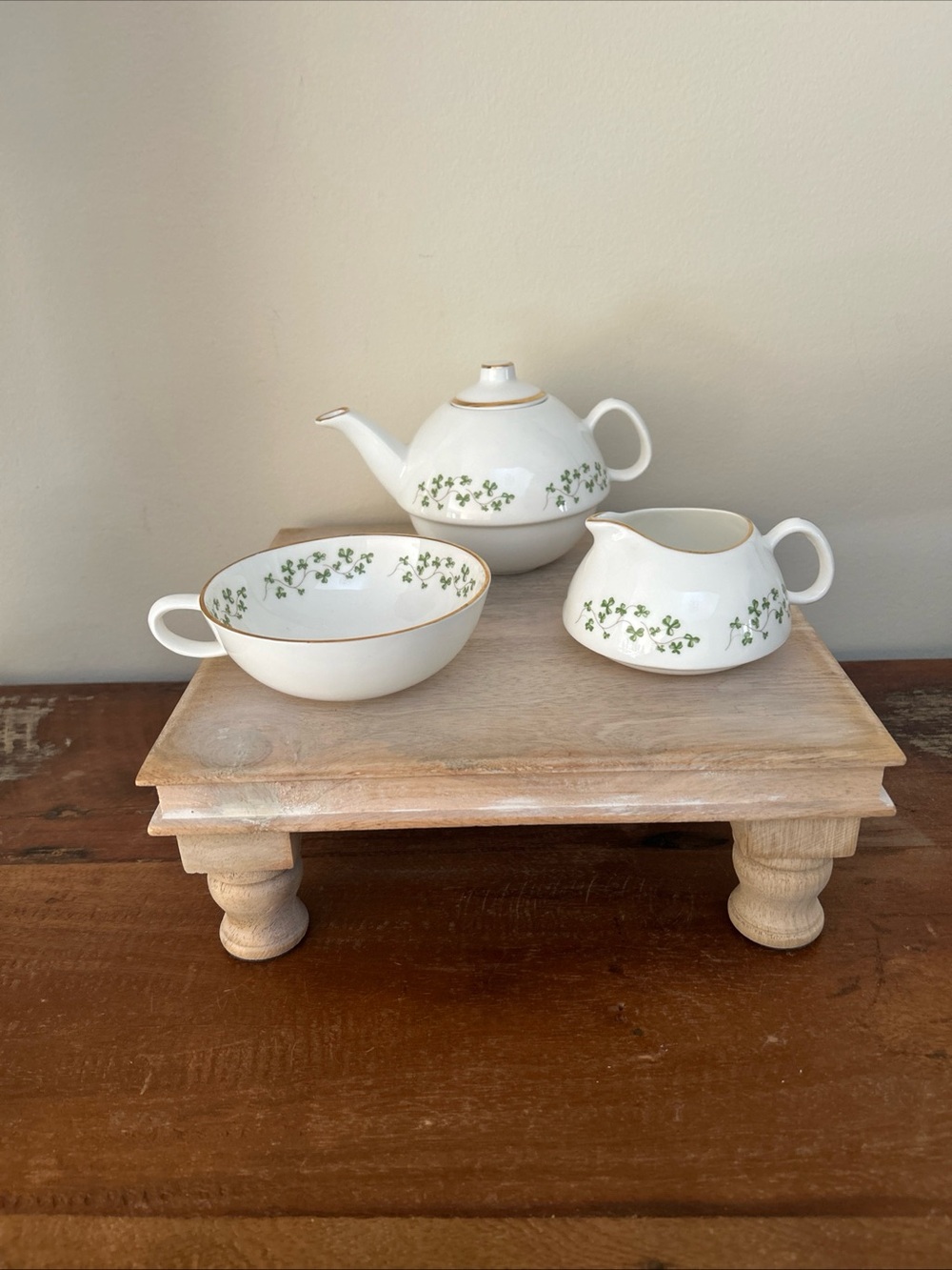 Royal Tara Ireland Bone China 3-Piece Tea Set, Made in Galway